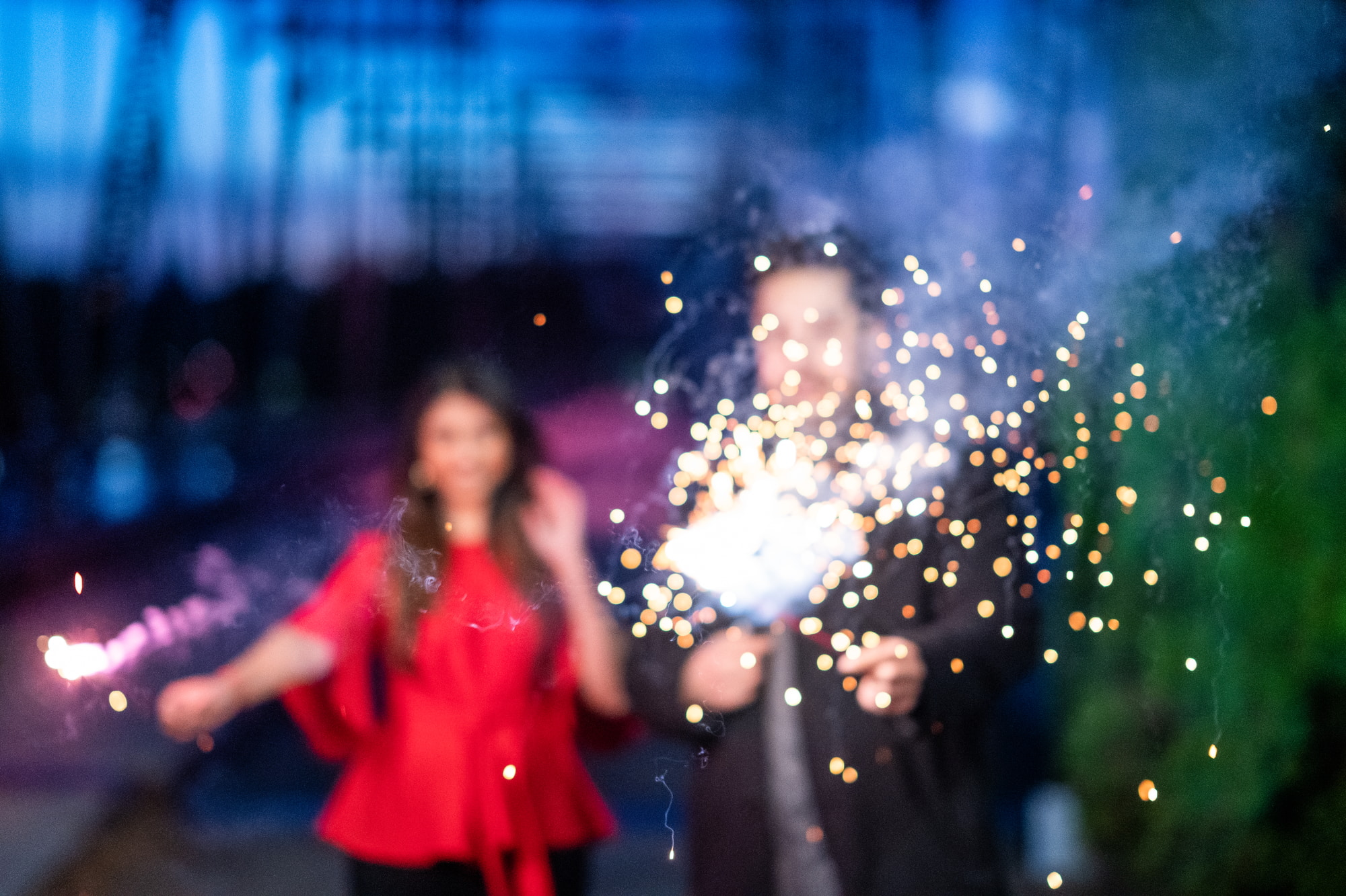 Harrisburg Capitol engagement photos sparklers