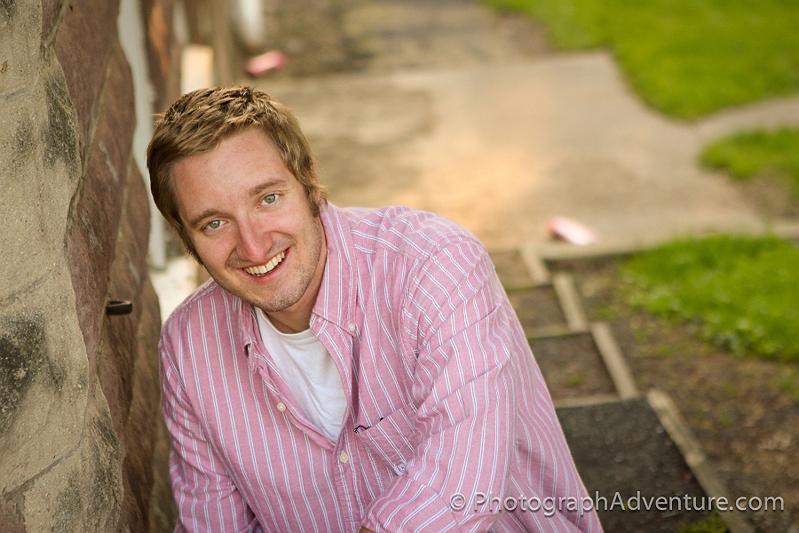 Harrisburg senior girl cheerful pose